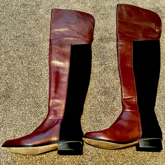 BCBGMaxAzria Over the Knee Slink Boots - Picture 1 of 5